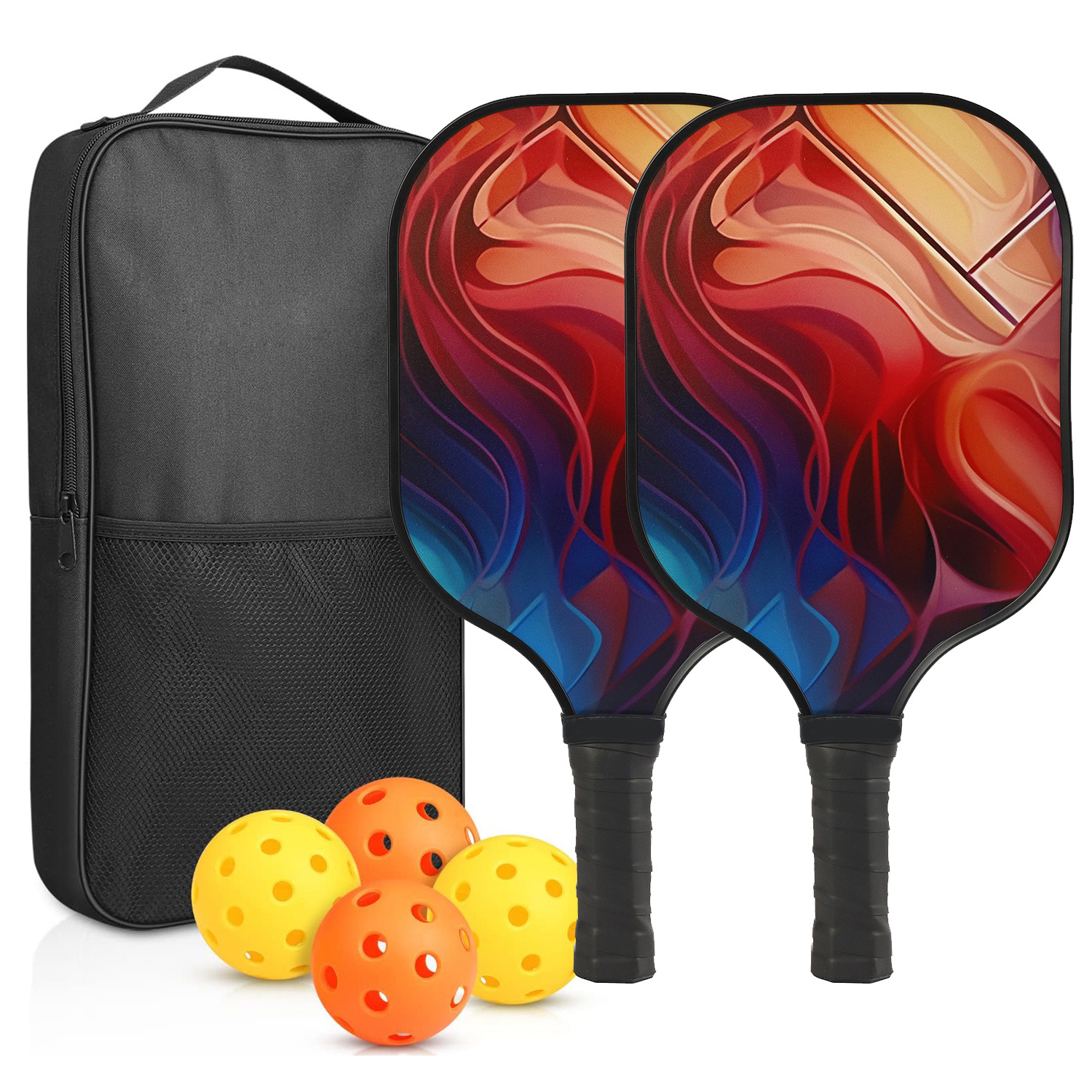 Picture of Peak ball racket glass fiber edge strip UV pattern design outdoor leisure entertainment cross-border pickle pickle racket