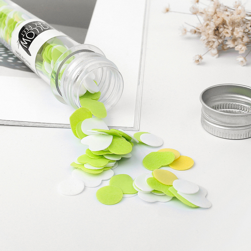 Picture of Outdoor portable hand washing travel disposable paper soap piece test tube soap Flower soap paper bottled Flower soap piece