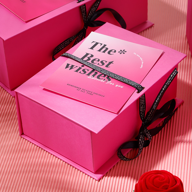 High-End Accessible Luxury Gift Box Empty Gift Box Companion Gift Box 520 Valentine's Day Birthday Gift Packaging Box in Stock