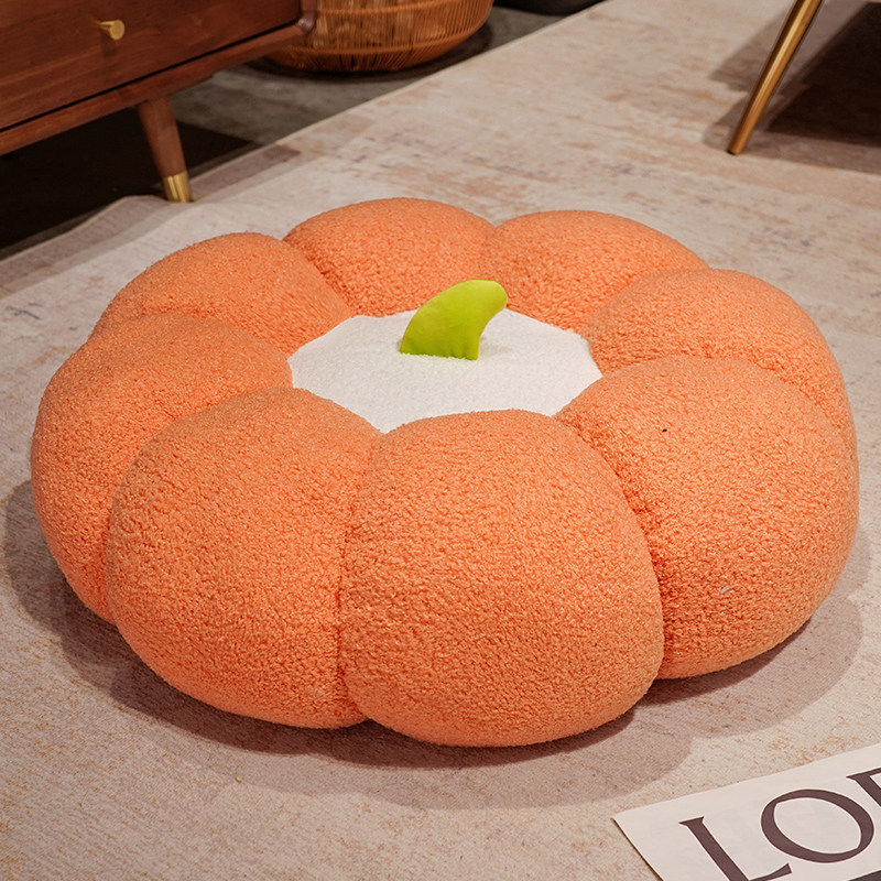 Picture of Pumpkin Futon Cushion Floor Pouf Lazy Living Room Butt Cushion Tatami Bay Window Back Cushion Floor Cushion Cushion