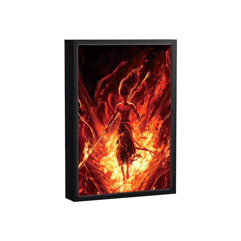 Picture of Carefully Selected One Piece - Luffy Light Painting Zoro Atmosphere Luminous Decorative Painting DIY Animation Creative Desktop Table