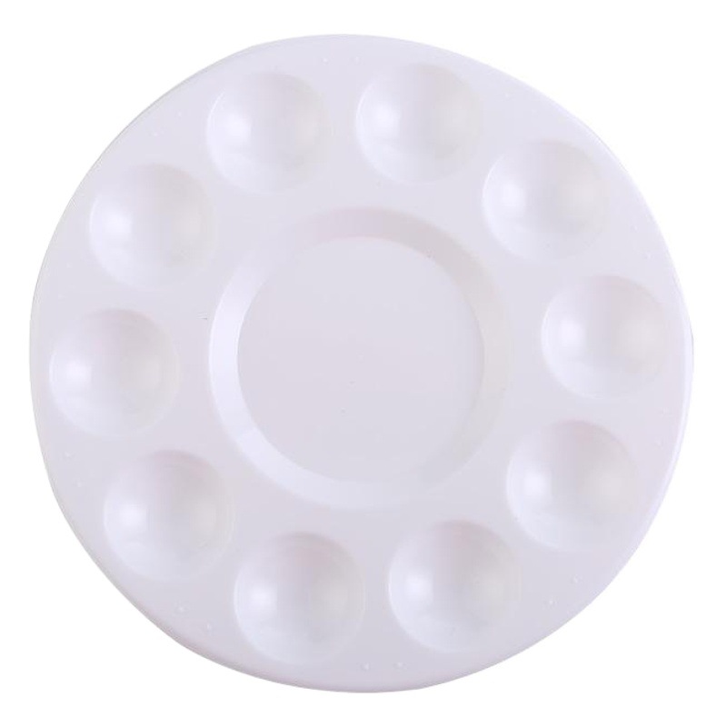 Cross-Border Amazon Children's Painting Palette Early Education Graffiti Painting Plate Fish Mouth Painting Plate Plum Blossom Small Feet Paint Plate