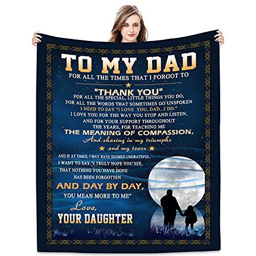 Picture of Cross-border gift to father flannel blanket single-layer printed blanket production source factory wholesale direct sales