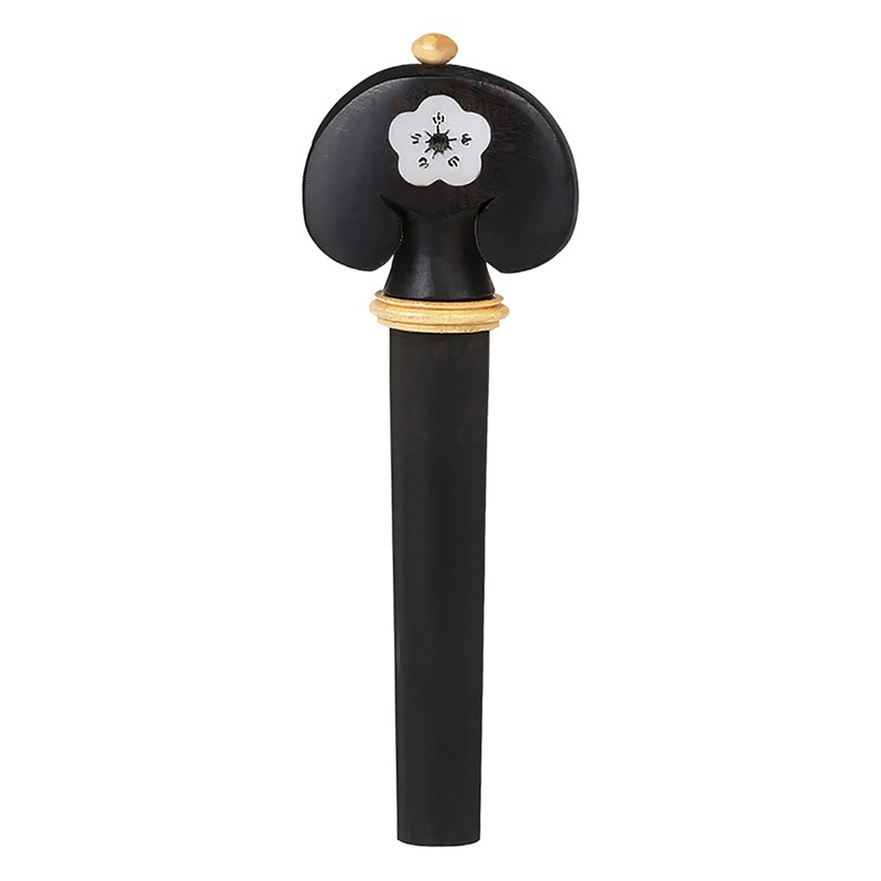 High-grade hand-carved violin string shaft white shell 4 ebony string buttons tuning violin shaft violin knob