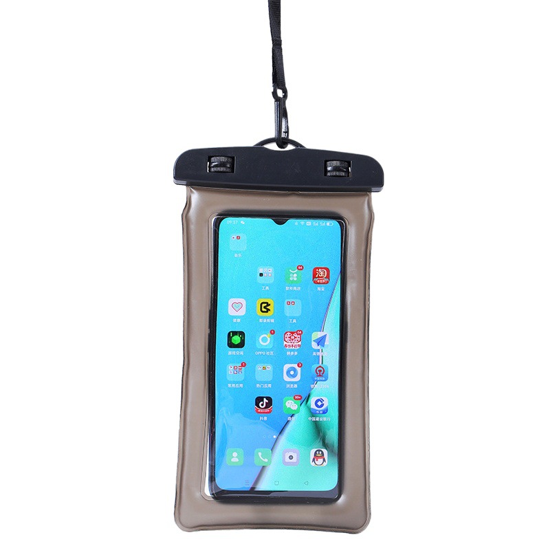 Mobile phone waterproof bag waterproof protective cover touch screen HD double-sided transparent PVC outdoor swimming bag manufacturers wholesale