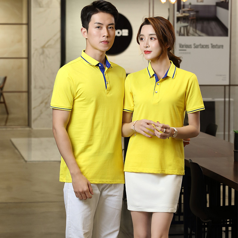 Polo shirt overalls printed LOGO short sleeve T-shirt DIY advertising shirt corporate cultural shirt Sports Leisure