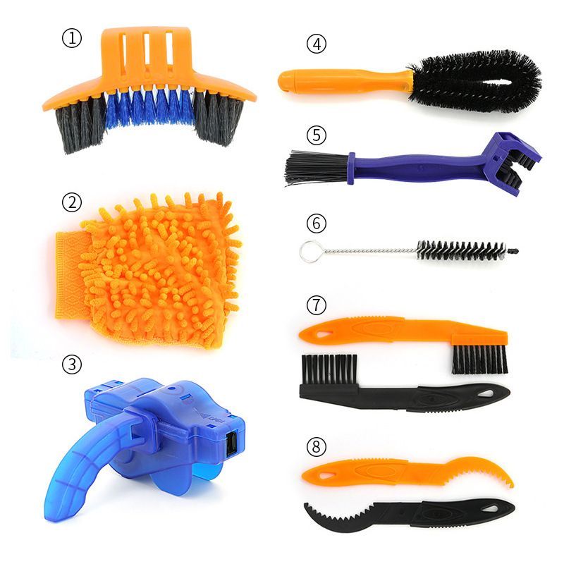Cross-border hot sale bicycle chain brush bicycle cleaning brush cleaning suit chain washer combination large quantity Congyou