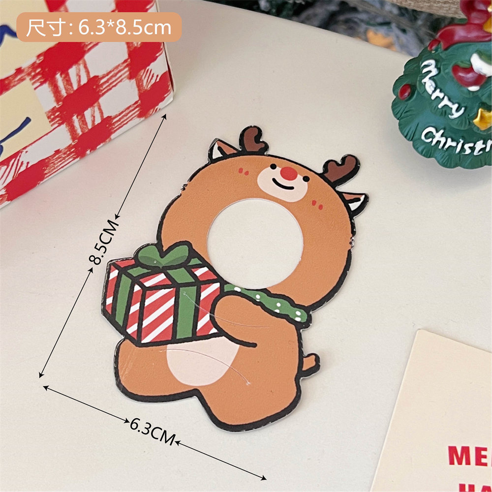 Picture of Tengyi original Christmas lollipop cardboard card blessing greeting card children's candy gift packaging decoration card