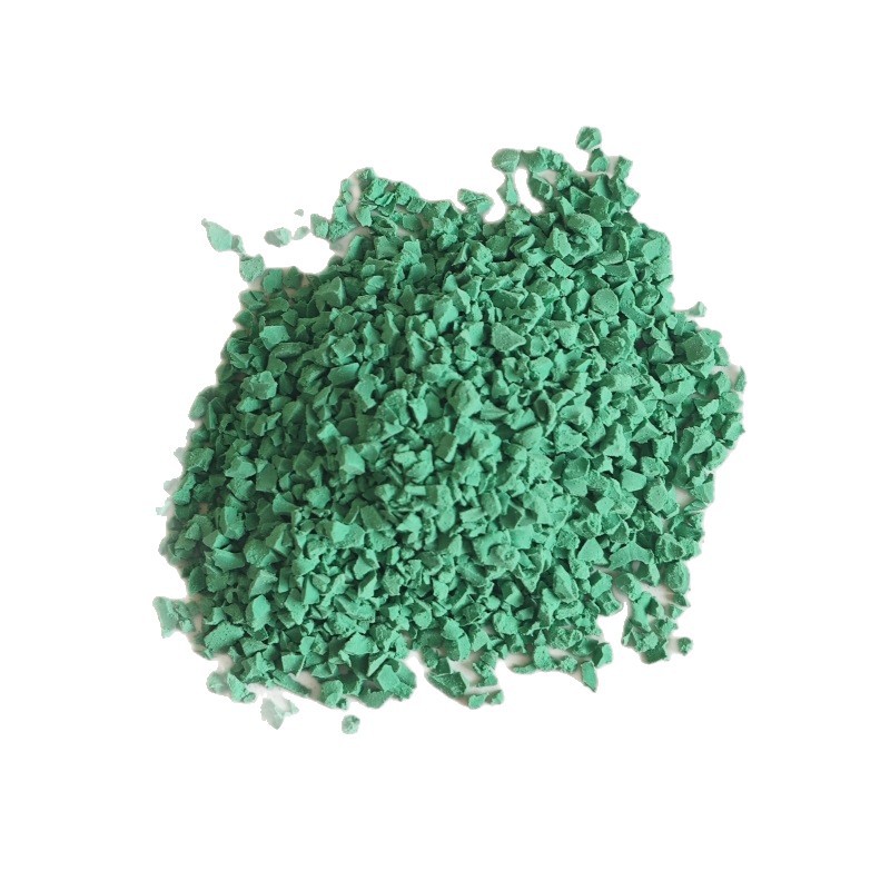Picture of Simulated Artificial Turf Filled Particles Plastic Track Football Field Epdm Colorfuled Rubber Particles Material