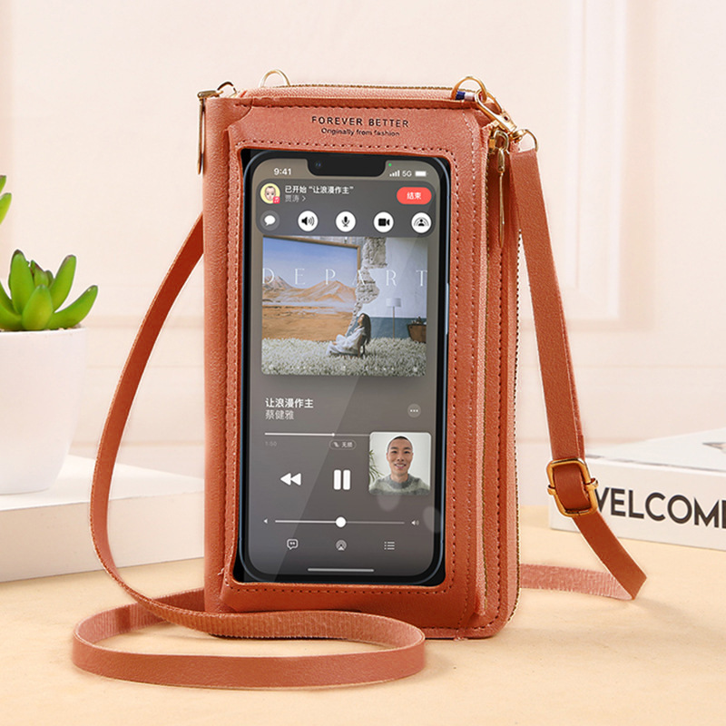 Picture of 2023 Touch Screen Phone Bag for Women, Crossbody Bag, Anti-Theft, Multi-Functional, Transparent, Fashionable Small Bag, Wallet, Phone Pouch, Anti-Drop
