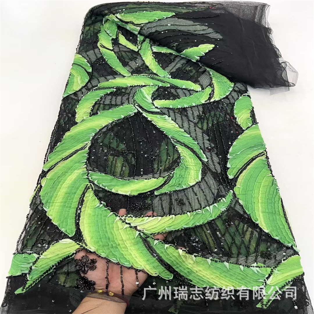 Tie-dye plate yarn embroidery European and American African lace fabric lace stage performance costume gift embroidered cloth clothing accessories lace
