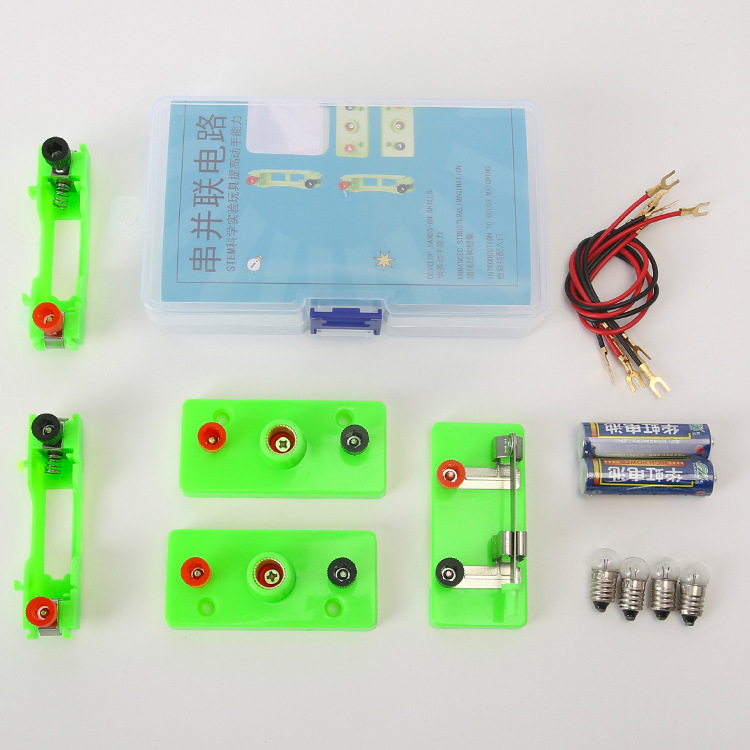 Picture of Simple Circuit Technology Small Production Series and Parallel Experiment Box Primary School Science Experiment Equipment Small Lamp Holder Circuit