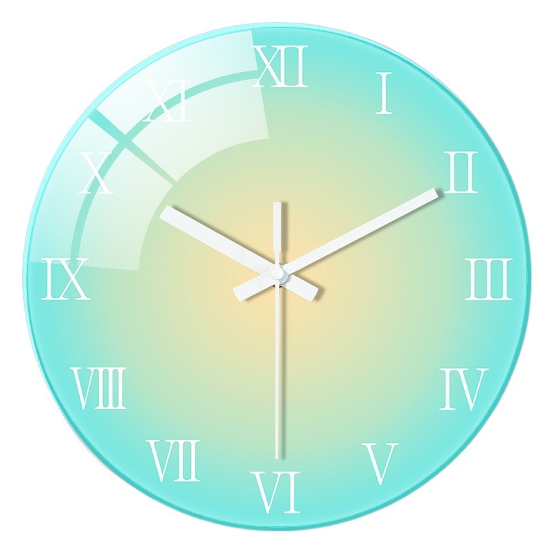 [12 inch 30cm] wall clock living room home Modern atmosphere quartz clock silent bedroom wall red clock