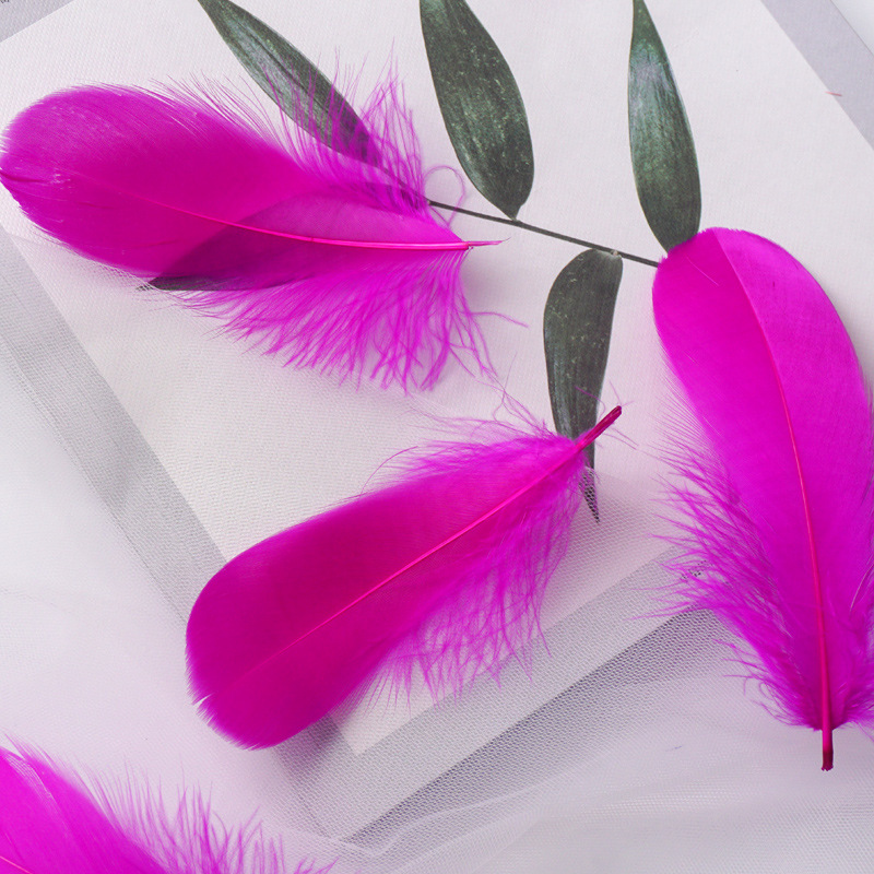 Picture of Macaron color feather decoration goose feather large and medium floating dream catcher gift box filled bouquet diy handmade material