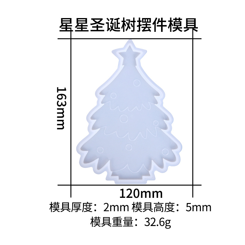 Picture of Triumphant diy dripping mold Christmas ornaments silicone mold Christmas snowman Christmas tree ornaments