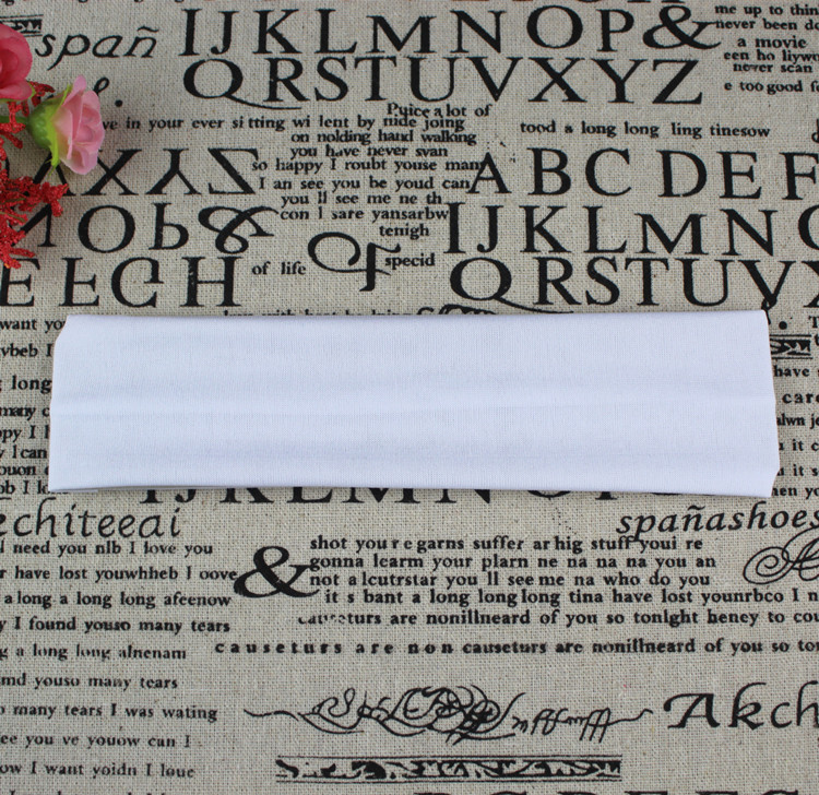 Picture of Factory Direct Supply Korean Style Hair Accessories Yoga Headband Sports Headband Elastic Monochrome Hairband Headband Printable Pattern