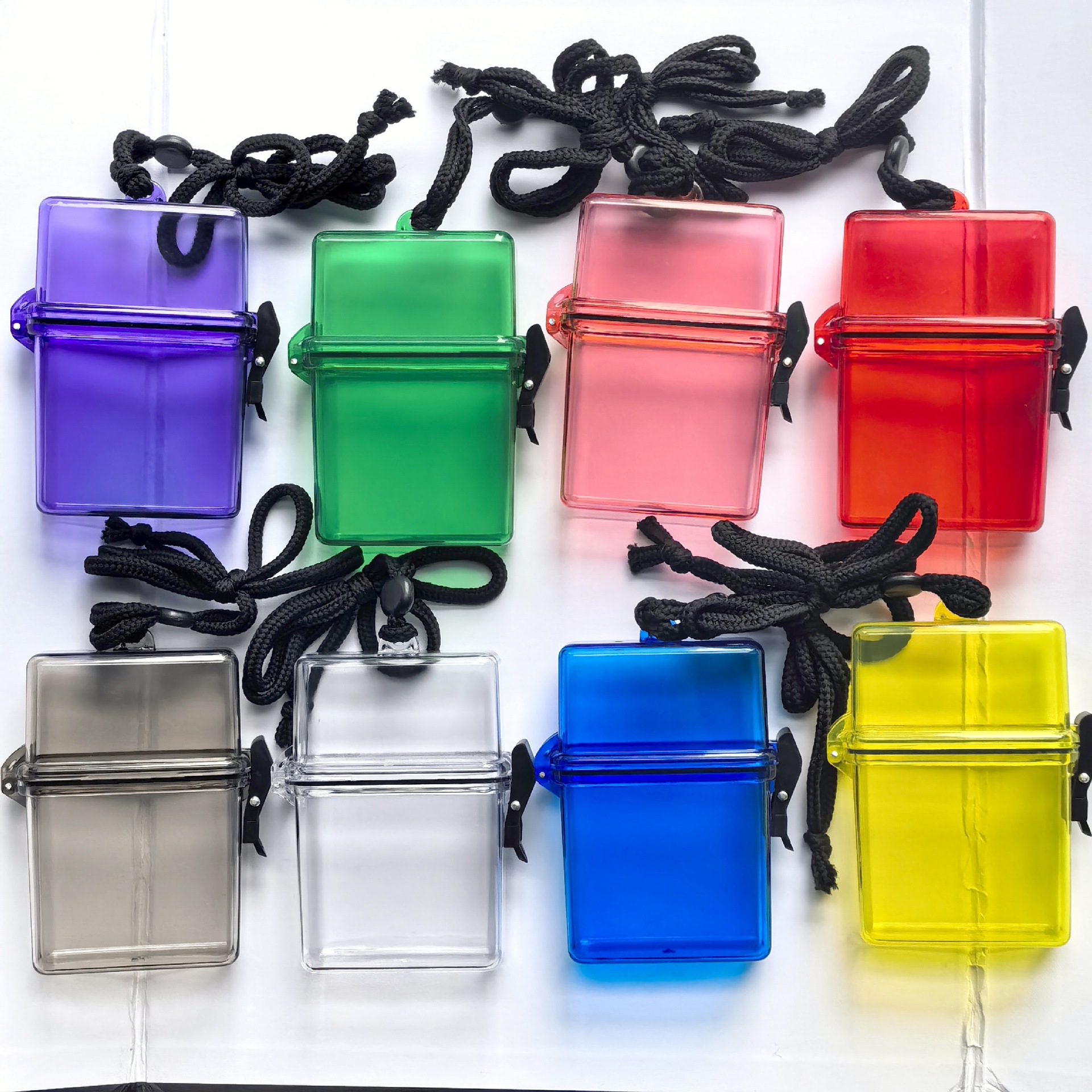 Picture of Ins Hip-Hop Punk Transparent Cigarette Box Hanging Neck Plastic Cigarette Box Popular Cigarette Box Waterproof Box Moisture-Proof Small Card Storage Box