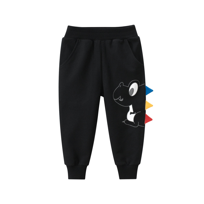 Picture of 27kids Korean version of children's clothing spring new 2024 children's pants wholesale boys sports pants dinosaur a generation of hair