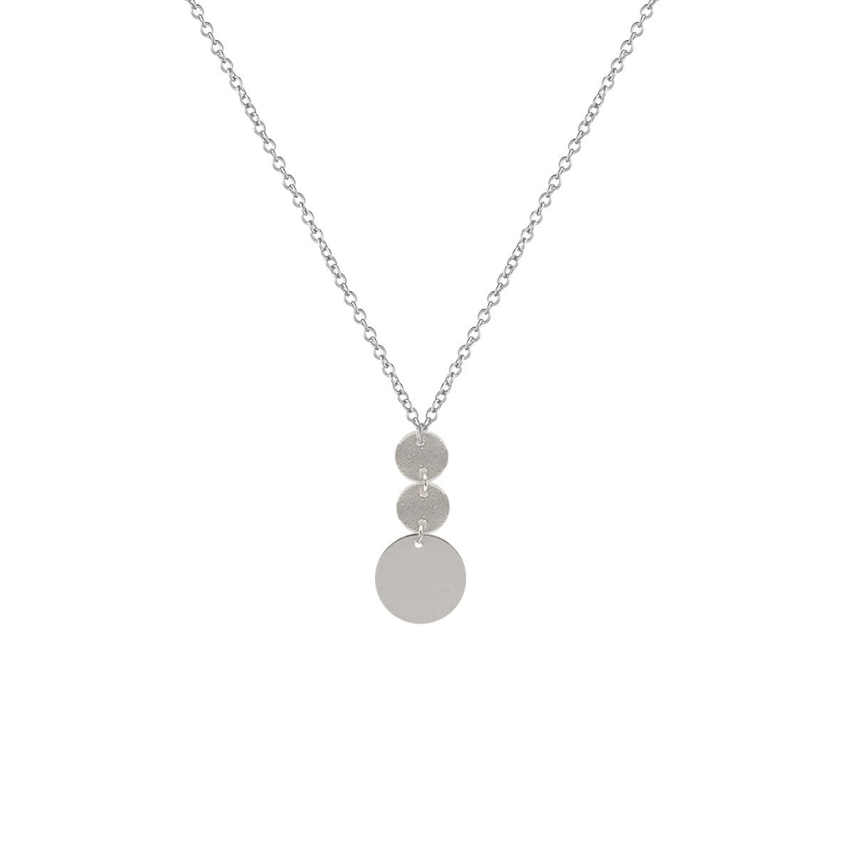 Picture of European and American Cross-Border Jewelry Large and Small Round Sequin Necklace Women's Personalized Creative Accessories Pendant Clavicle Chain