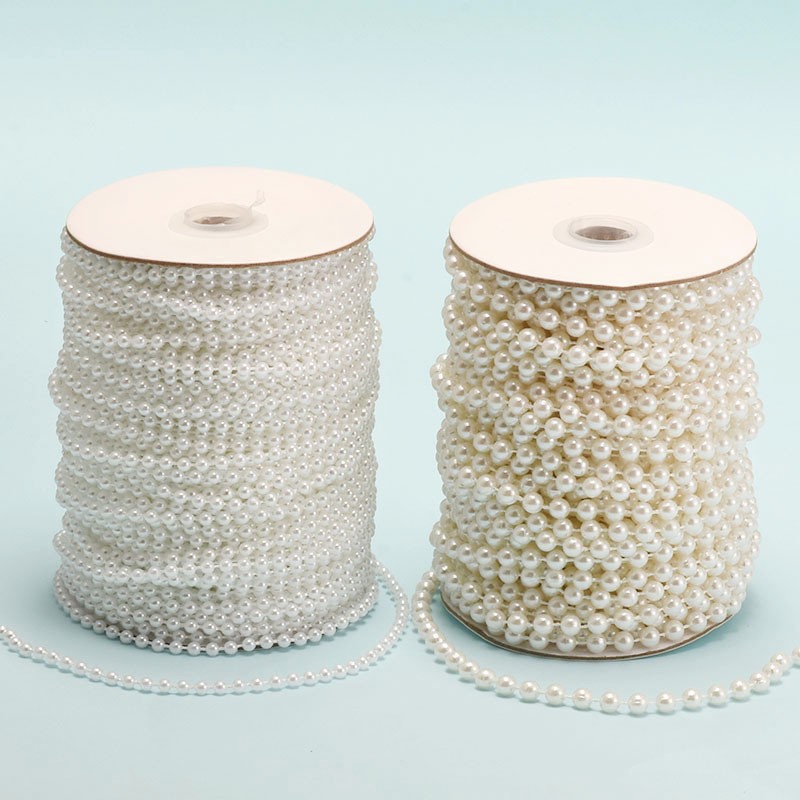 Flower Shop Flower Wrapping Accessories Materials Bow Decoration Chain Floral Bouquet Pearl Chain Pearl Chain Wholesale