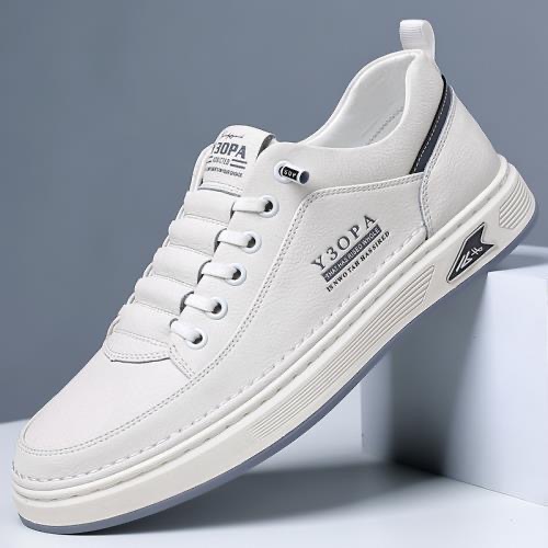 Picture of 2025 Spring Men's Shoes New Breathable White Shoes Men's Trendy All-match Thick-soled sneaker Casual Board Shoes Trendy Shoes