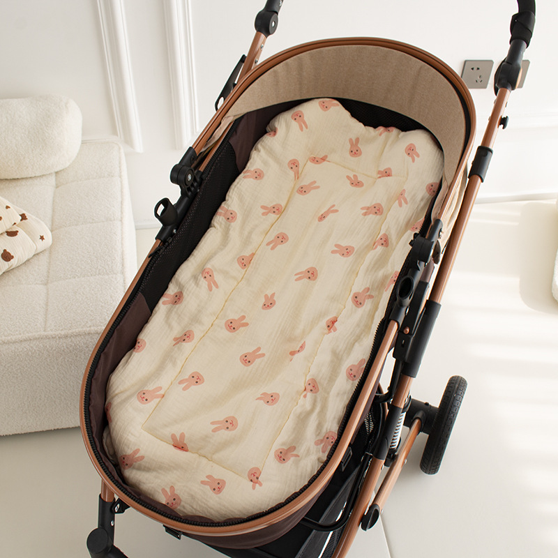 Picture of Autumn and Winter Crib Pea Velvet Comfortable Gauze Mattress Baby Mattress Children's Cotton Cushion Bed