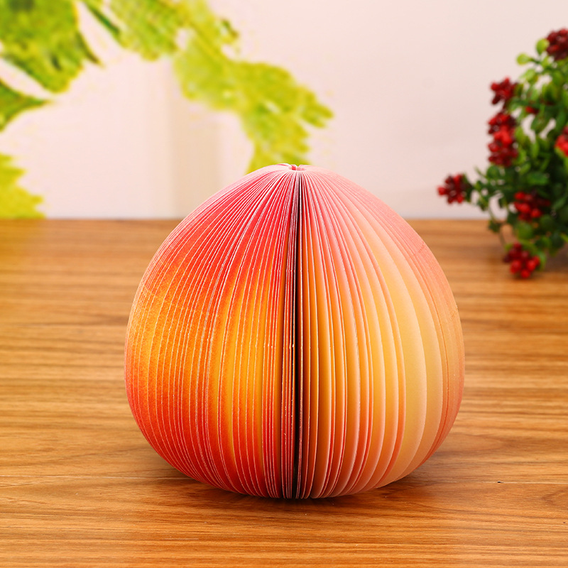 Picture of Large red apple note paper three-dimensional creative vegetable and fruit note paper cute special-shaped convenient message note pad