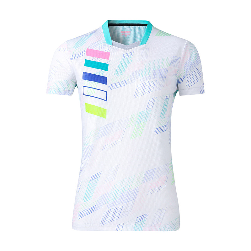 Picture of New Badminton Suit Women's Sports Quick-drying Breathable Short-sleeved Pants Men's Competition Suit Table Tennis Suit Customized