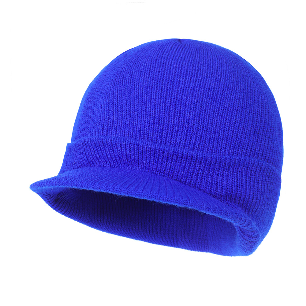 Picture of Foreign trade new European and American wool knitted hat warm peaked cap autumn and winter big brim hat all-match wool hat Amazon