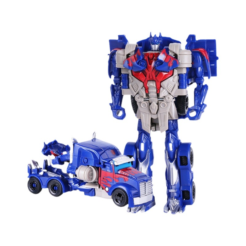 Picture of Tractor Car Transformation Robot Creative One-Step Transformation Kidsren's Transformation Car Dinosaur Model Racing Toy