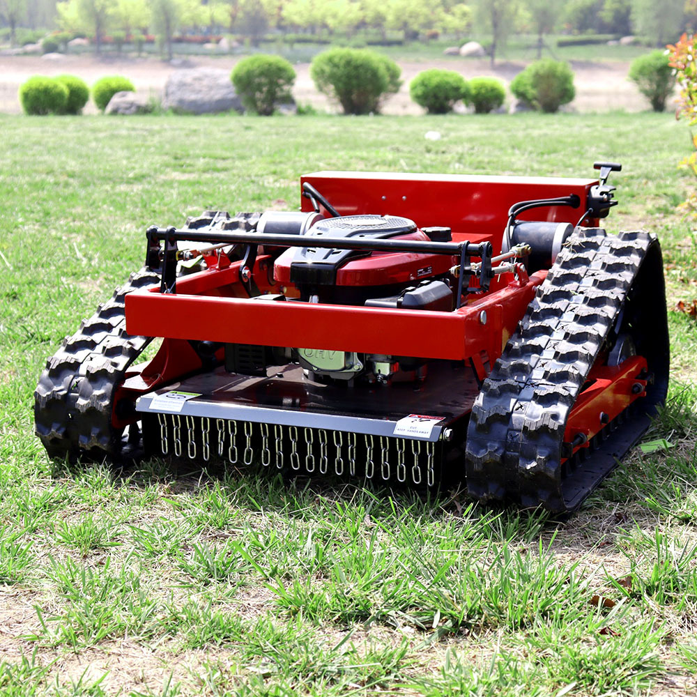 Export Brazil lawn remote control lawn mower 550 crawler lawn mower agricultural mini lawn mower