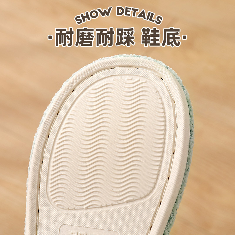 Picture of Linen slippers home women's summer wholesale couple home home cotton linen slippers indoor Four Seasons odorless spring and autumn men