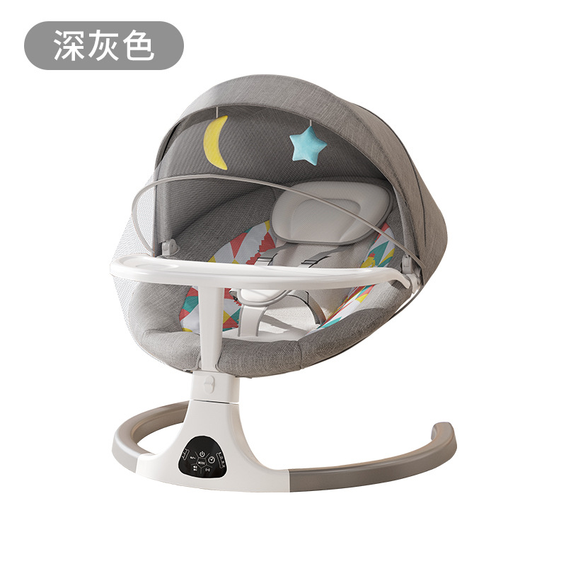 Smart electric baby rocking chair soothing music and remote control portable for 0-9 months safe sleep assistance