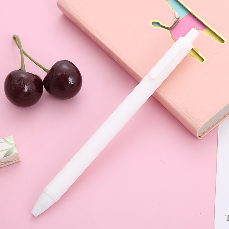 Picture of Morandi push gel pen 0.5mm bullet macaron press pen vintage office stationery signature pen