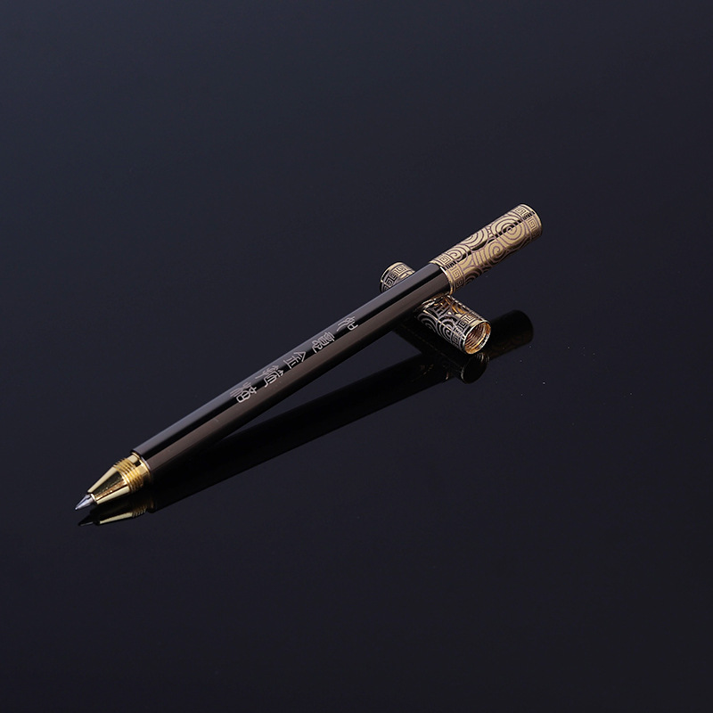 Picture of Creative gold cudgel brass neutral pen gift business advertising sign pen paint magnetic student stationery pen