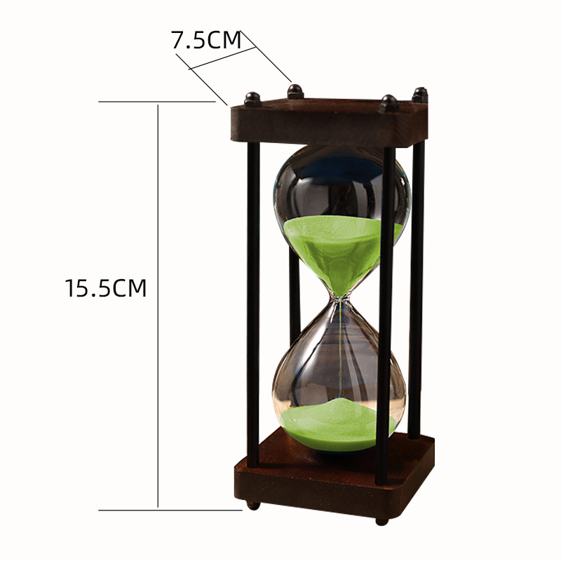 Picture of Retro Hourglass Ornaments 30/60 Minutes Hourglass Timer Chinese Valentine's Day Birthday Gift Creative Desktop Accessories