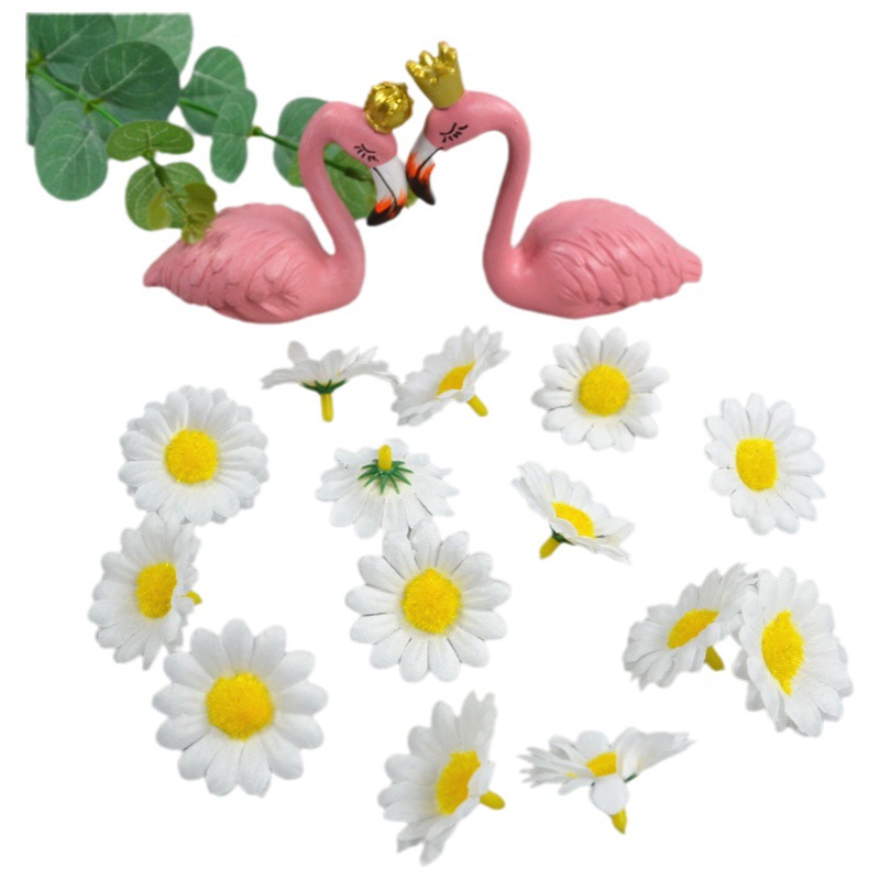 Picture of Simulated Daisy Flower Wholesale Chrysanthemum Head DIY Flower Bridal Garland Wrist Flower Hat Flower Factory Direct Sale