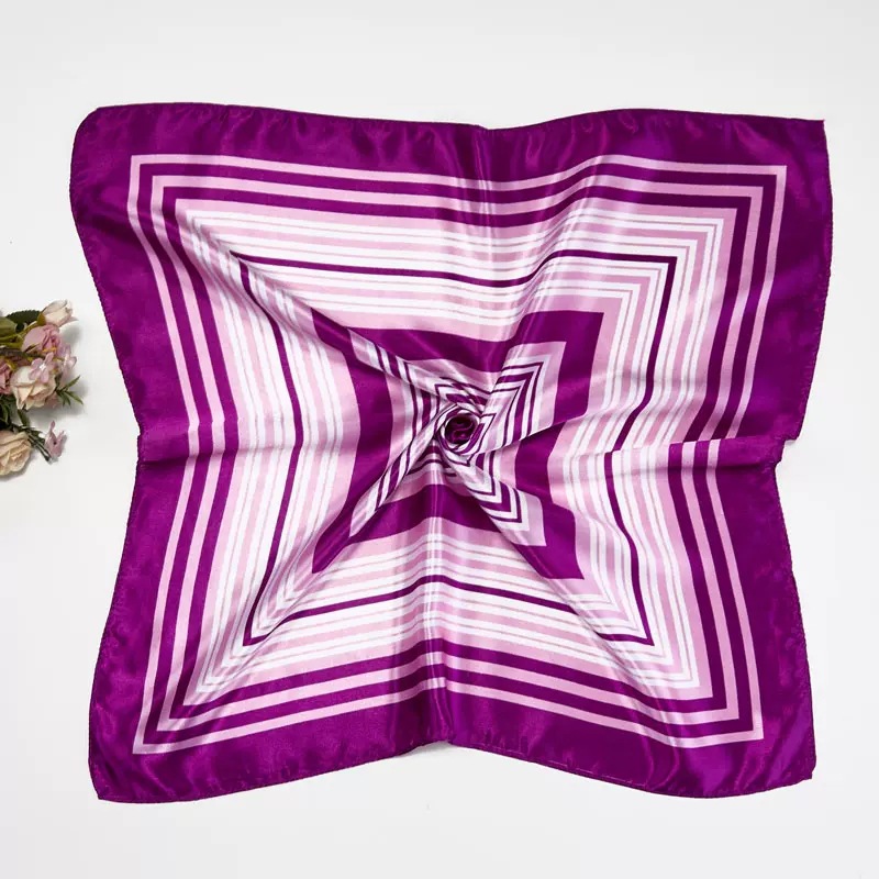 Picture of Small Square Scarf Korean Professional Silks and Satins Versatile Bank Stewardess Train Member Business Fashion Decorative Women's Scarf