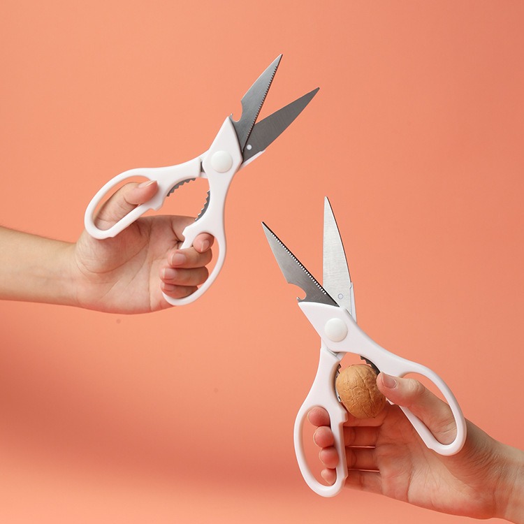 Picture of Mimaki. Multi-functional Kitchen Scissors Stainless Steel Japanese Strong Chicken Bone Scissors Home Cutters Meat Killing Fish Food Scissors