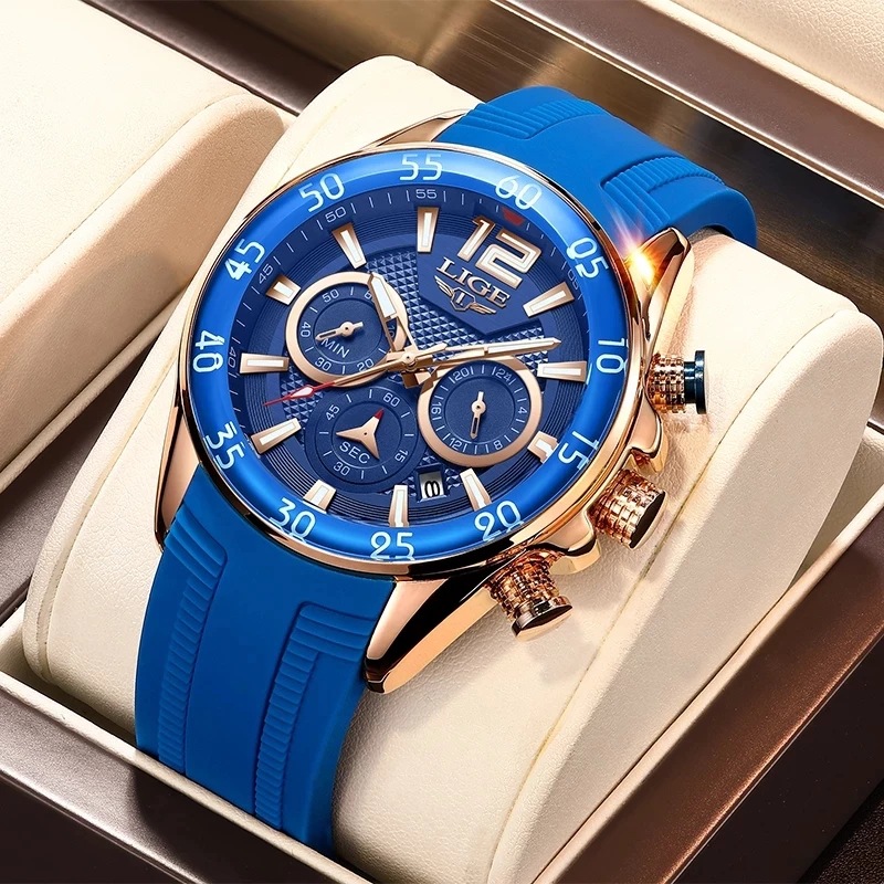 Cross-border new quartz watch men's waterproof watch multi-function chronograph fashion watch men's wholesale delivery