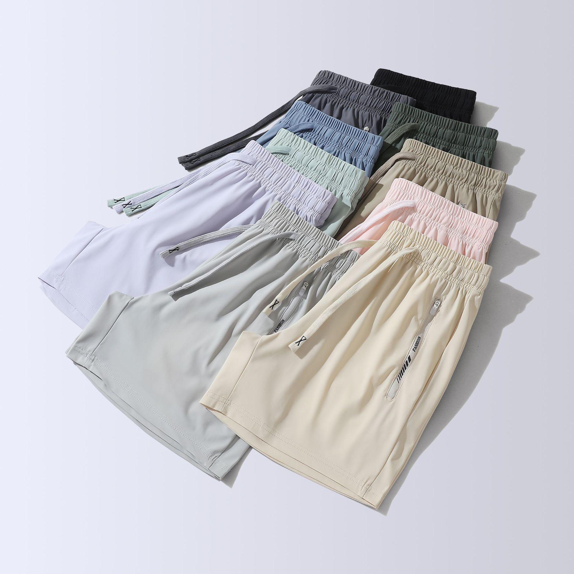 Summer New Sunscreen Three-part Pants Quick-drying Breathable Lightweight Ice-feeling Elastic Loose Sports Casual Pants for Women 2223