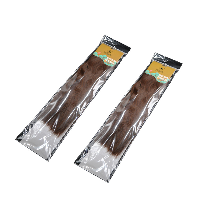Picture of Thickened Opp White Card Header Bags for Packaging Yuba, Long Strip Plastic Bags with Hanging Holes, Wig Self-Sealing Bags, Wholesale Thickened Version
