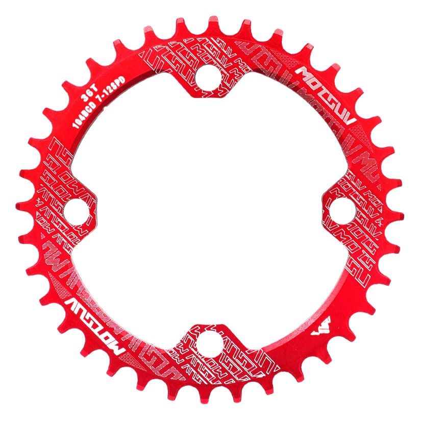 MOTSUV mountain bike sprocket single speed positive and negative tooth disc 104BCD single disc 32T34T36T tooth disc