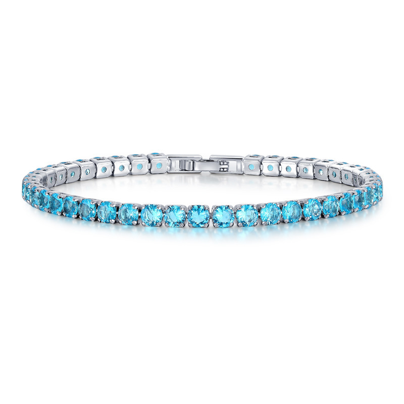 Picture of 4.0mm zircon tennis bracelet for men and women fashion simple bracelet jewelry ins cross-border factory wholesale