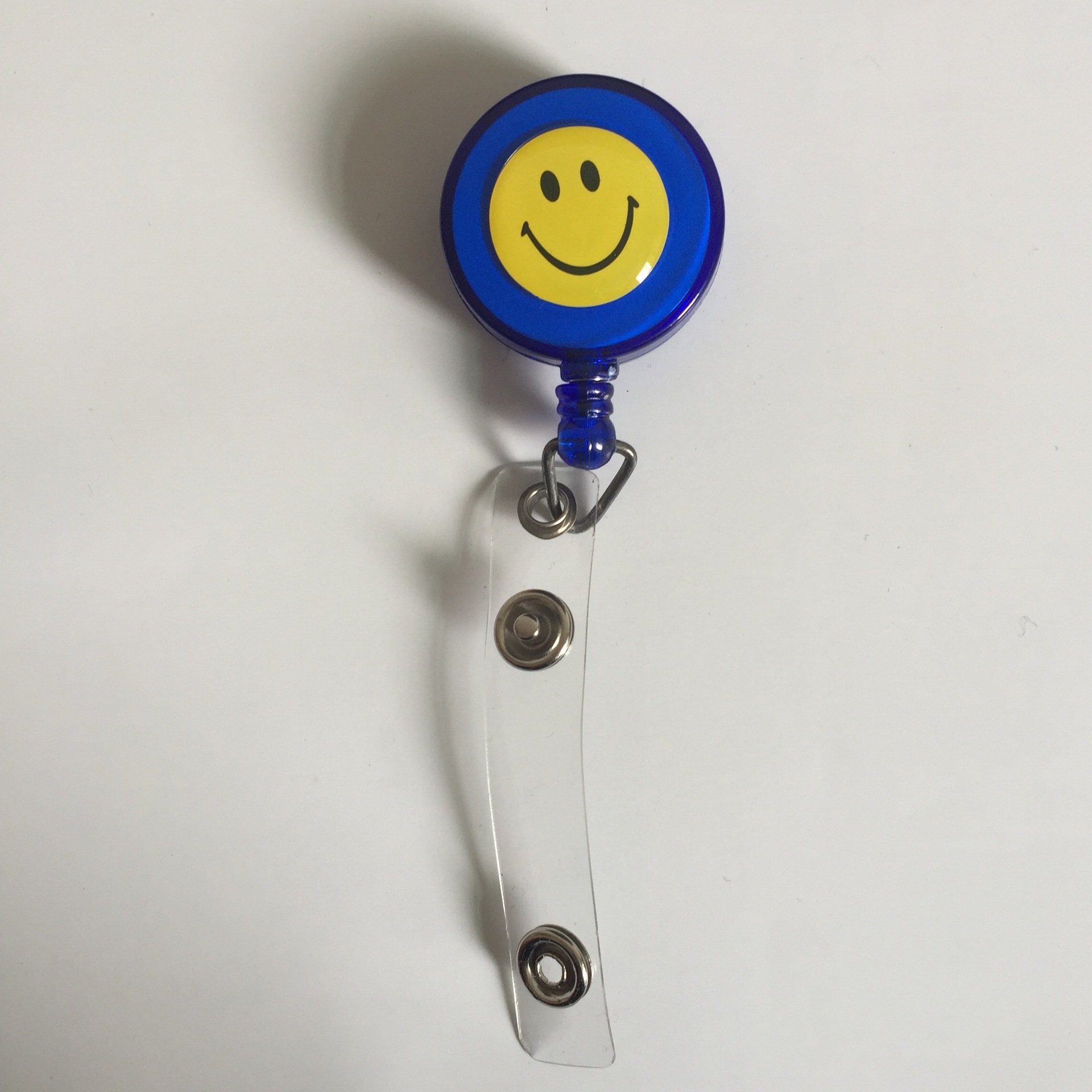 Picture of Factory wholesale LOGO smiley face easy pull buckle easy pull retractable buckle ID card set badge buckle key work card buckle