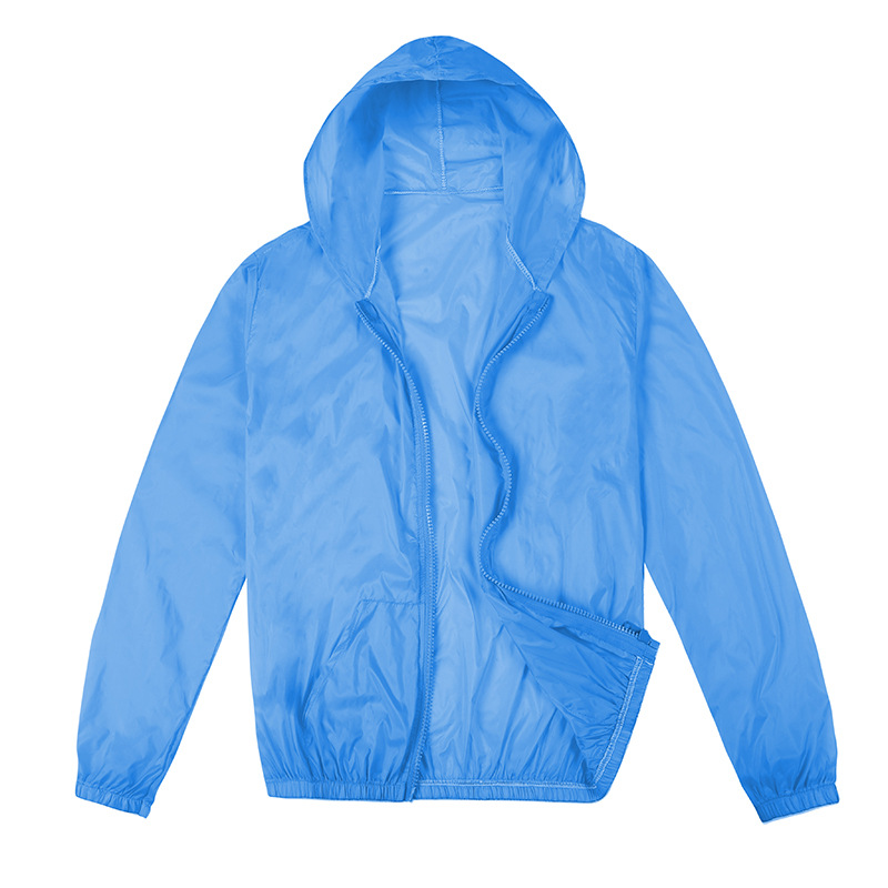 160g Nylon Outdoor Sun Protection Clothing, Summer Light Skin Clothing, Sports Windbreaker, Customized Logo, Unisex Style