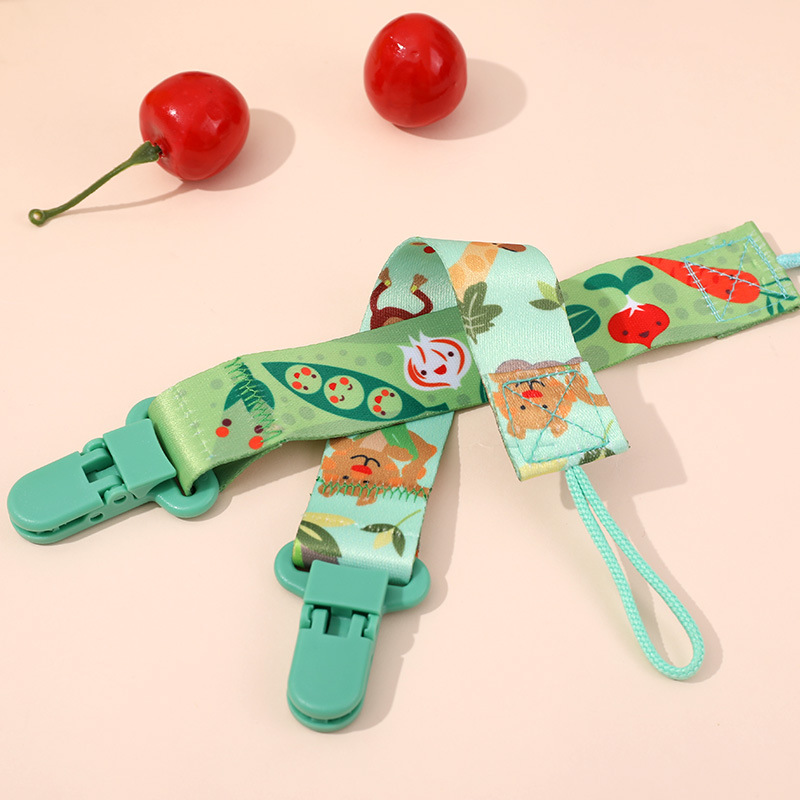 Picture of Factory in stock direct double-sided floral pacifier chain baby toy teether anti-drop chain lanyard baby anti-drop strap