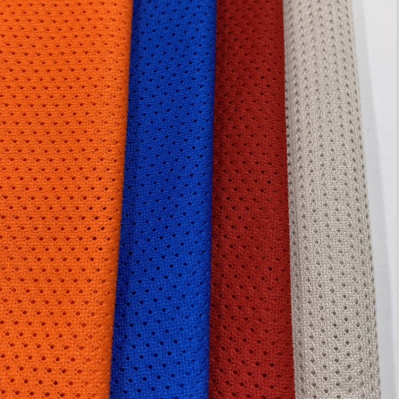 Spot 75D low elastic star mesh cloth 110g small mesh sportswear T-shirt school uniform cloth cloth