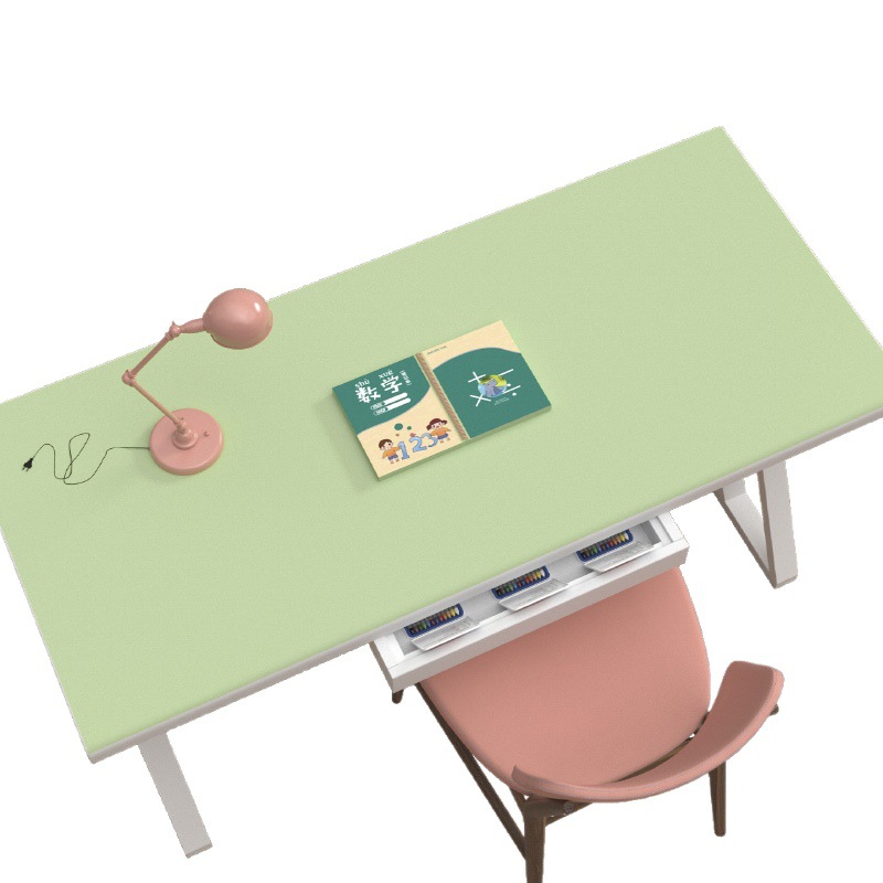 Solid Color Leather Desk Mat ins Style Dining Table Mat Waterproof Student Study Desk Writing Desk Office Table Mat pvc Tablecloth