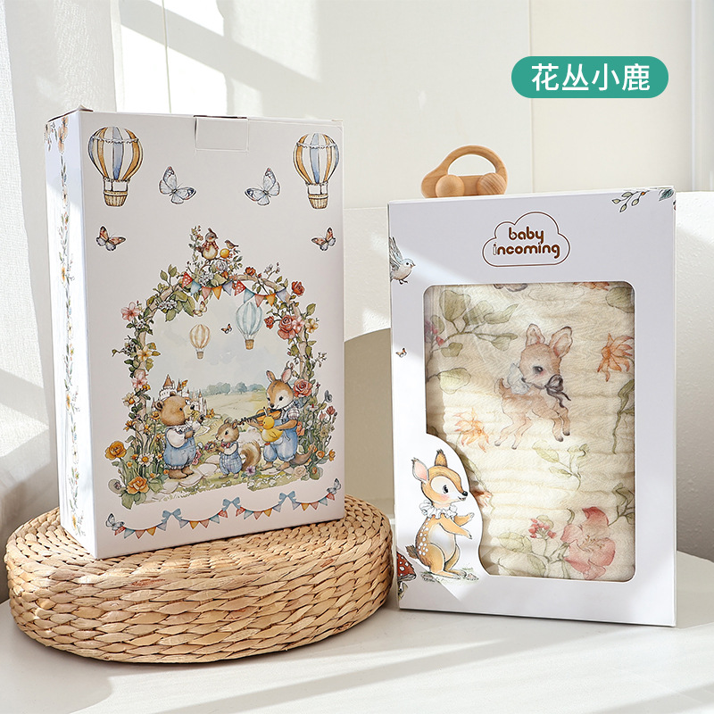 Picture of Baby Gauze Bath Towel Six-Layer Bamboo Cotton Baby Blanket Universal Soft and Absorbent Kidsren's Large Size Bath Towel for All Seasons